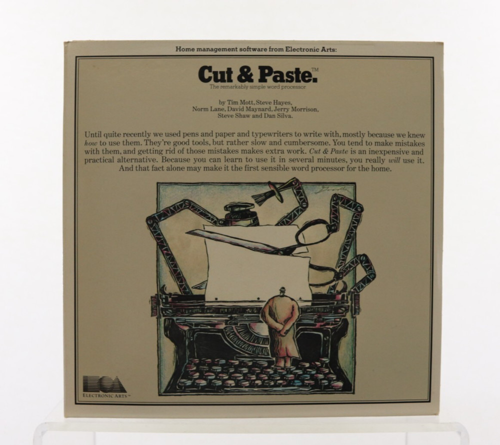 Cut & Paste Apple II Electronic Arts 1983