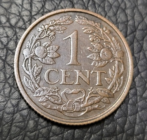 1939 Netherlands 1 Cent Coin