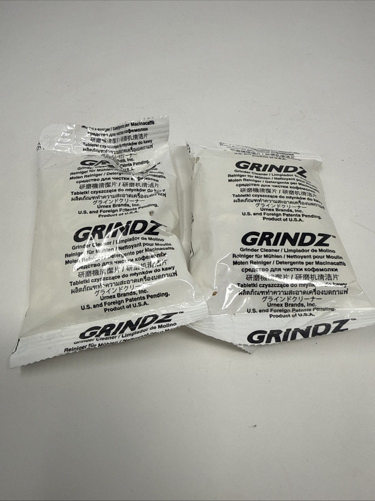 Urnex Grindz Professional Coffee Grinder Cleaning Tablets 2 Single Use Packets