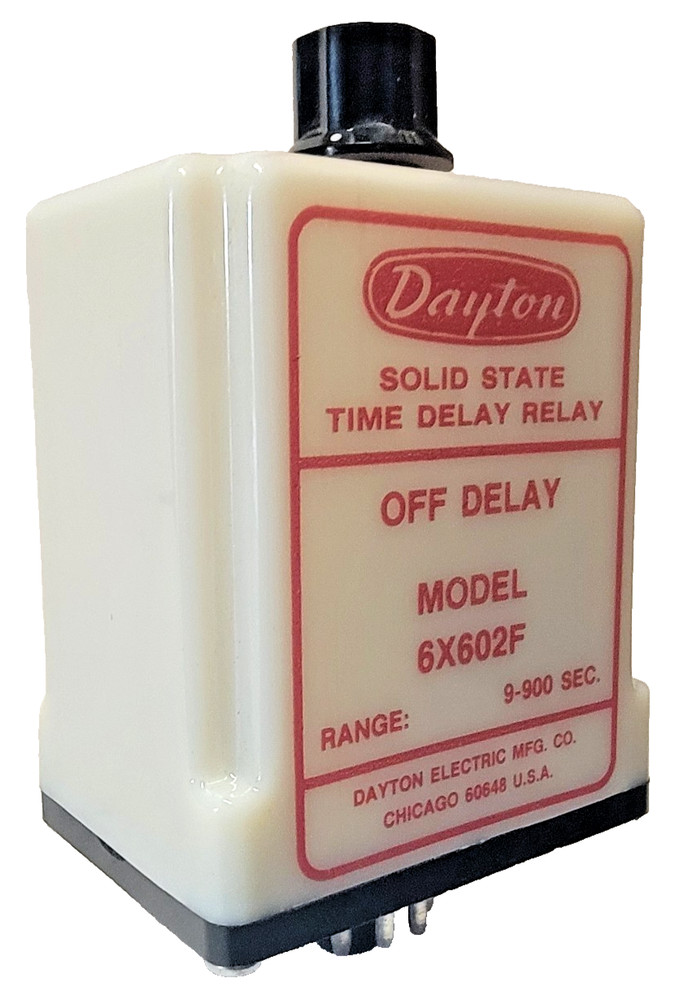 Dayton 6X602F Solid State Time Delay Relay 9 - 900 Seconds