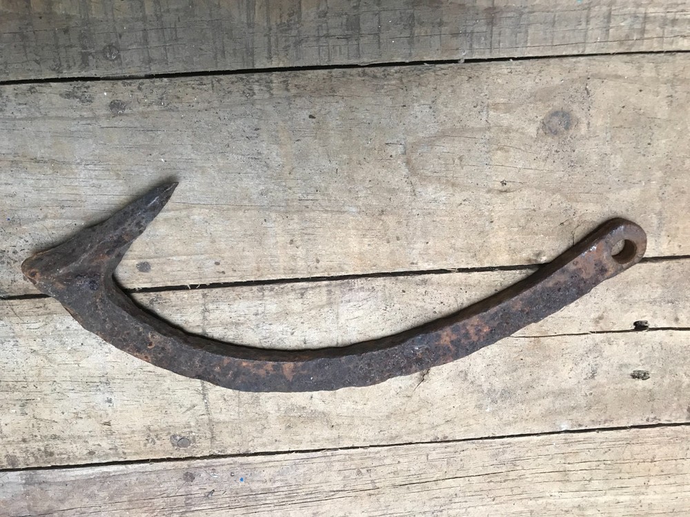 Old Rusty Log Roller Cant Hook Part Peavey Logging Lumberman Rustic Decor
