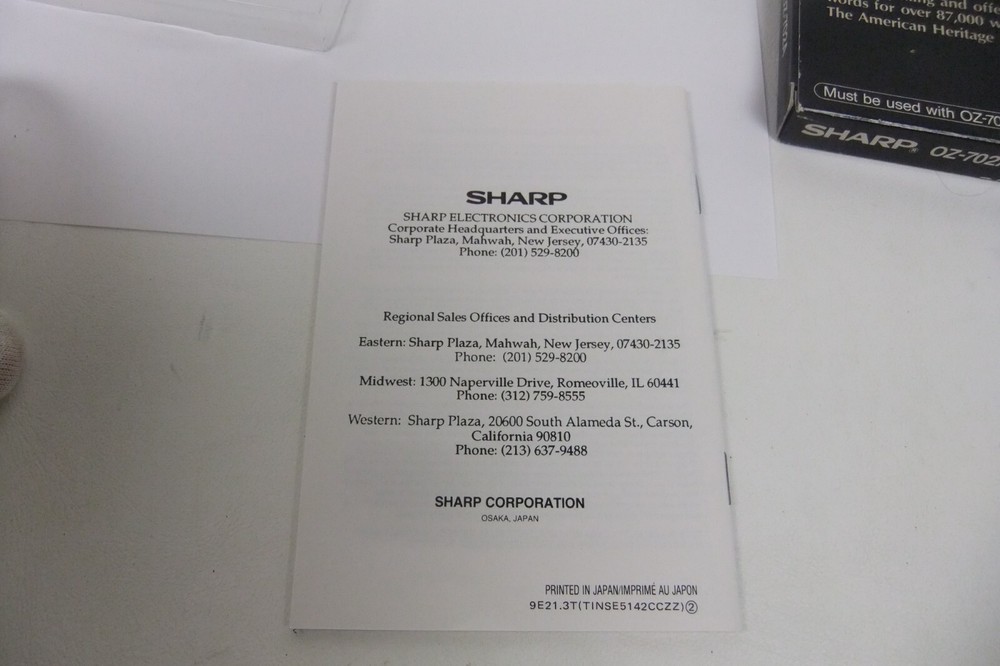 SHARP Time Expense Manager IC Card +