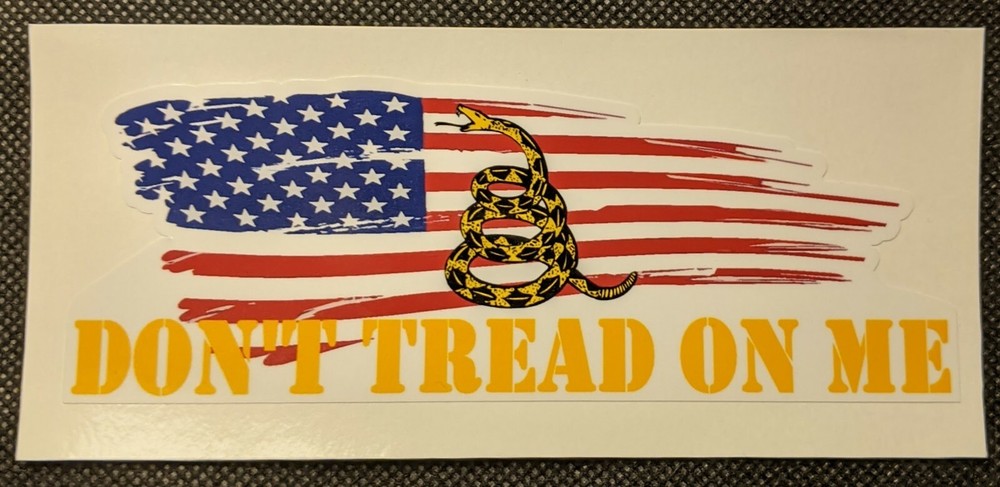 Don't Tread On Me Second Amendment Vinyl Sticker