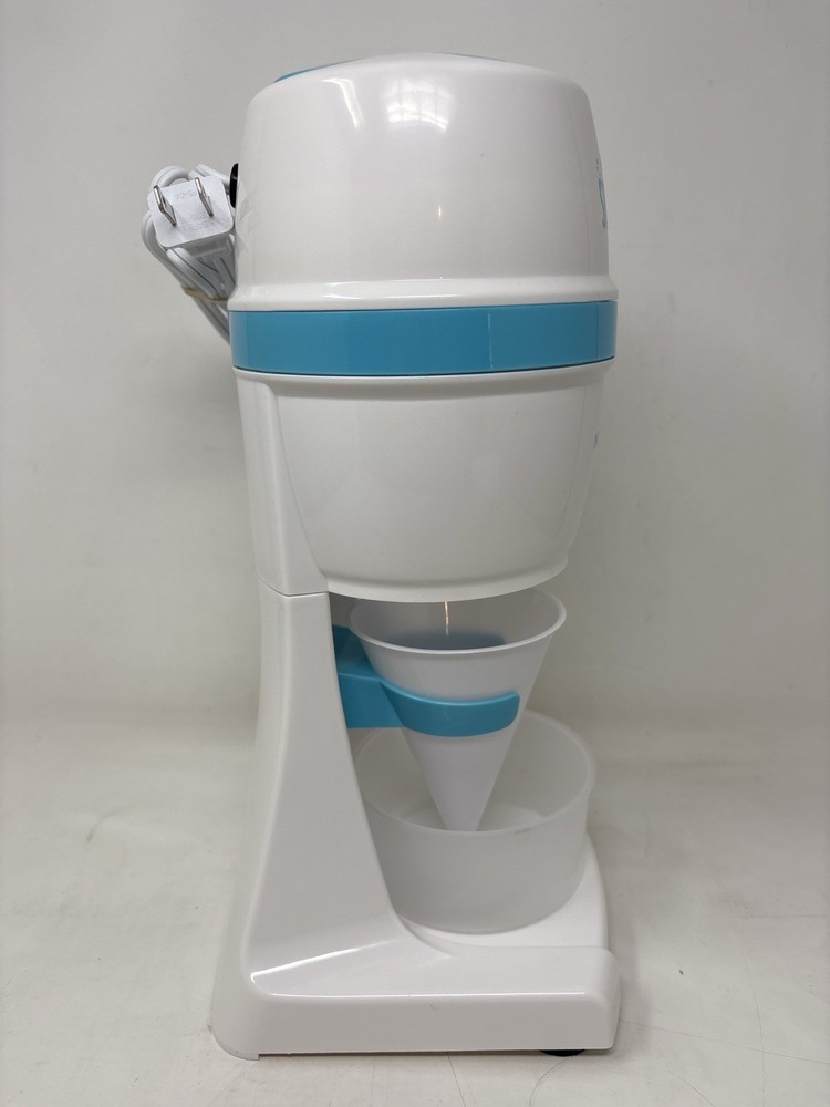 Nostalgia Electric Snow Cone Maker Model ICESHVR2BLUE Shaved Ice Machine w/Box