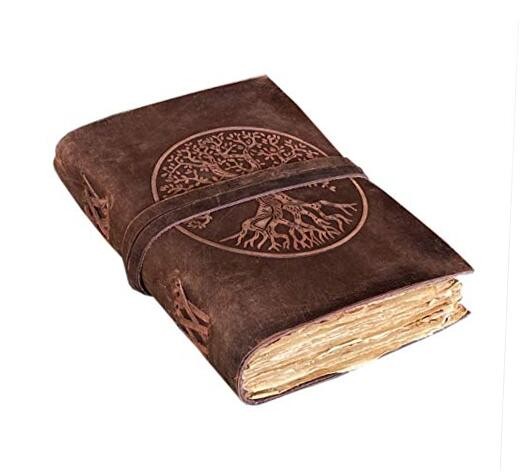 Leather Journal-Leather Bound Journal for Him Her-Leather Sketchbook - Bound