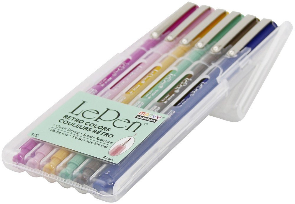 Le Pen Retro Set 6/Pkg