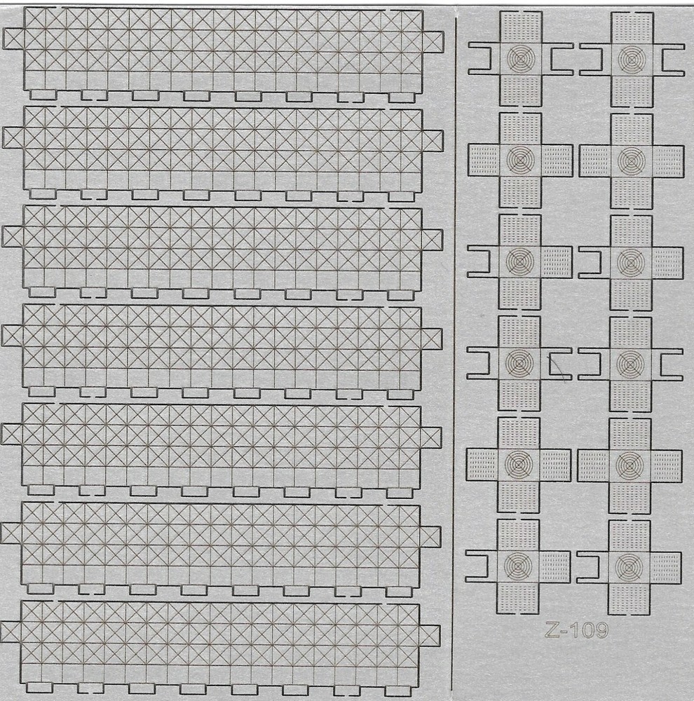 Rooftop Ductwork - 19pcs - Z Scale - Laser Cut