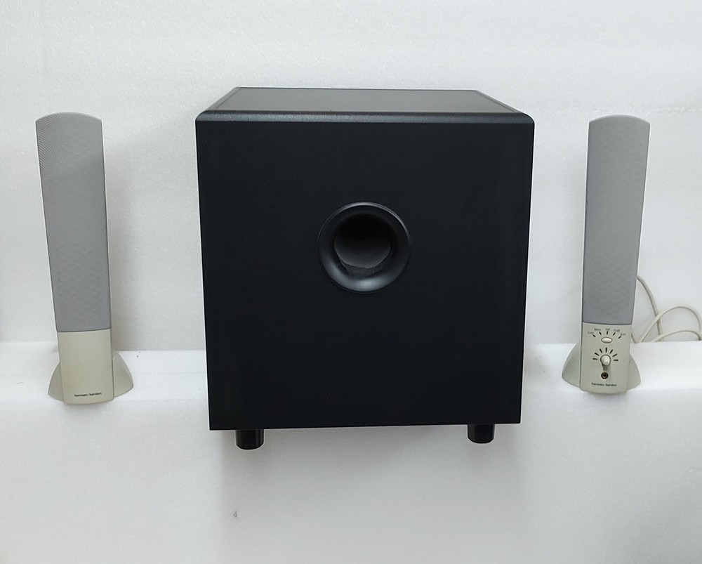 Harman Kardon H/K595 Active Powered System 2-Way Speakers 1 Subwoofer Untested