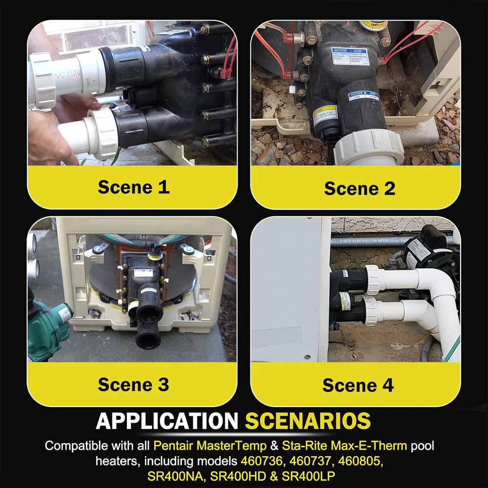 77707-0016 for Manifold Kit Pool & Spa Heater Fit for MasterTemp/Max-E-Therm 400