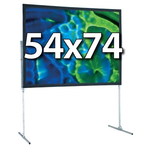 DRAPER 241007 - UFS 54x74 COMPLETE SCREEN SYSTEM - FRONT PROJECTION - T-LEGS