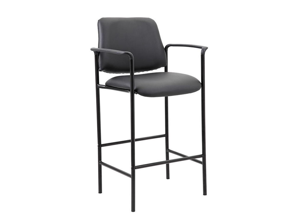 Boss Contemporary Slender & Sleek Upholstered Square Back Counter Drafting Stool
