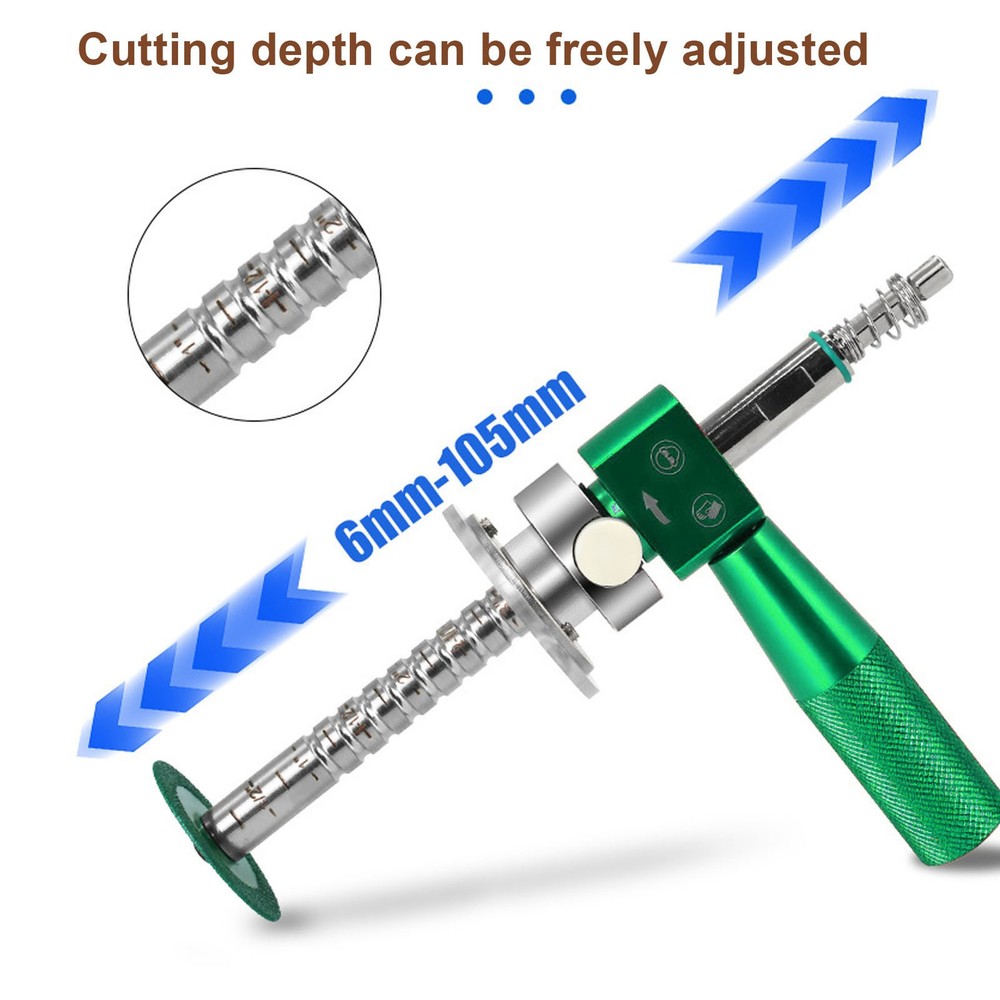 2-Adjustable Inside Pipe Cutter Efficient PVC Pipe Cutting Tool For Plumbers