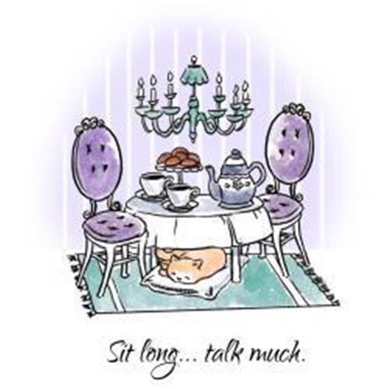 Art Impression Unmounted  SIT LONG TALK MUCH   #4745