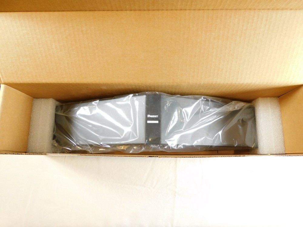 CPAF2BLY Panduit Filler Panel, 2RU, Angled, BLACK - NEW
