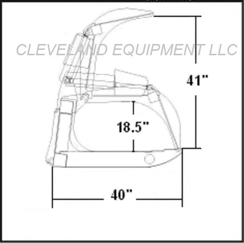 NEW 60" ROOT GRAPPLE ATTACHMENT Skid Steer Loader Rake Bucket Brush Thomas Volvo