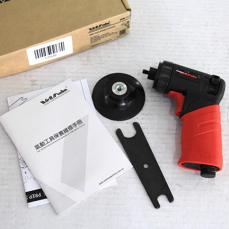 3 Inch Small Pneumatic Lock Sanding Disc Grinder Polishing Machine WM-1111