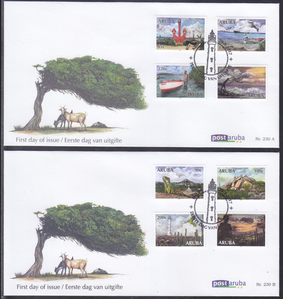 Aruba Issue FDC 2017 (230) Island Views