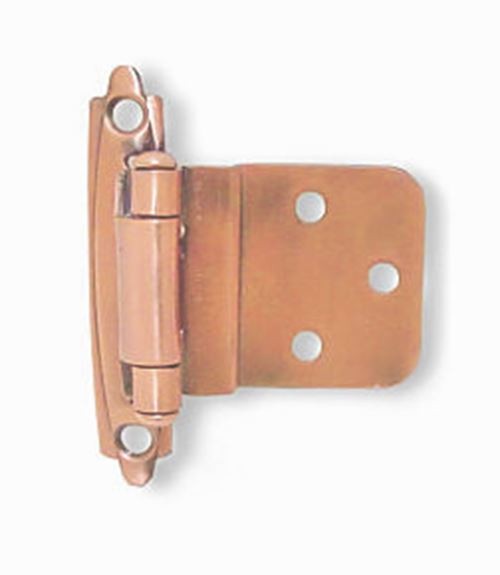 Pair 3/8" Inset/Offset Copper Self Closing Hinges