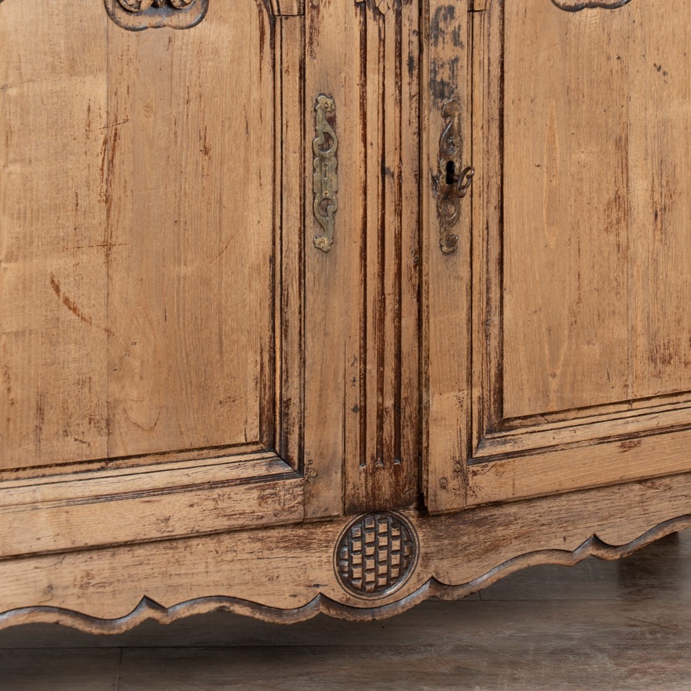 Early 19th Century French Bleached Oak Sideboard Buffet