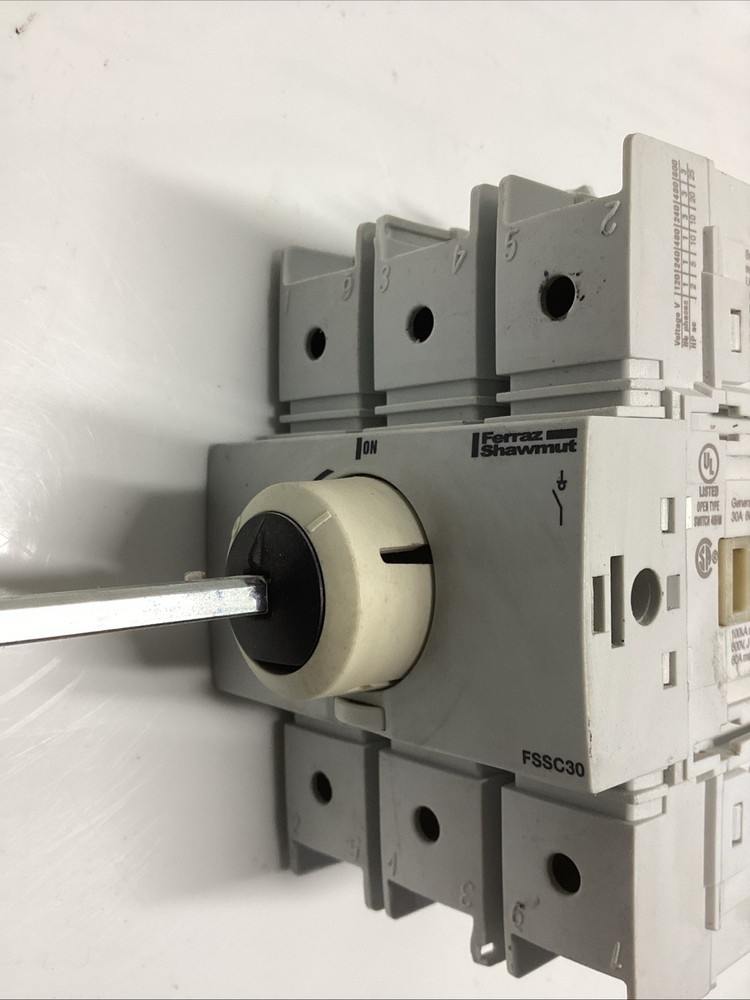 FSSC30 30A 600V 3-Pole Rotary Switch. U-281