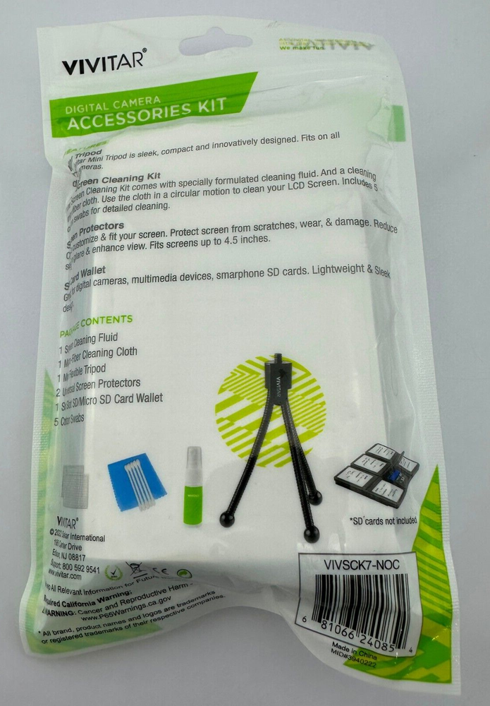 Vivitar Clean It Digital Camera Accessories Kit Brand New