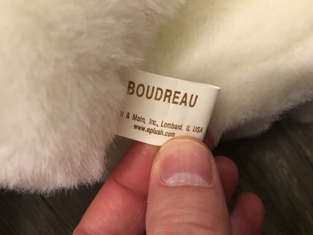 First & Main Boudreau Teddy Bear Vintage Plush Bean NWT 14”