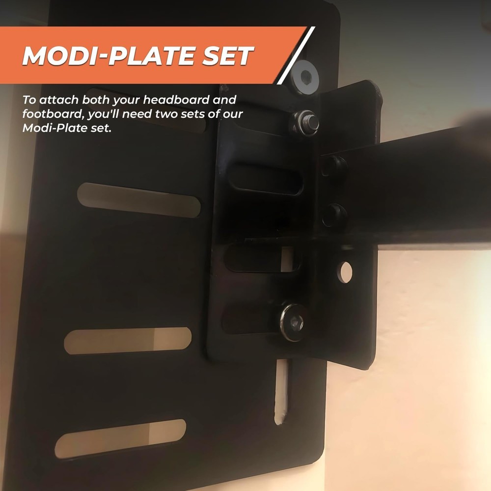 Bed Frame Headboard Bracket Modification Modi-Plate, Set of 2 Plates