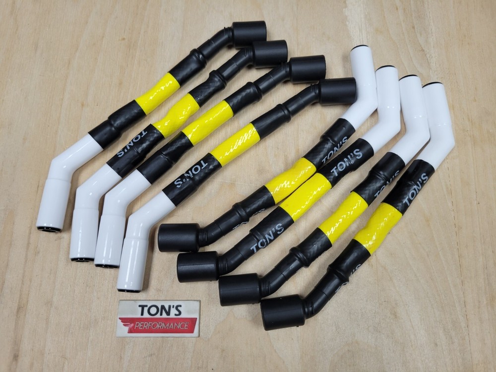 Tons Yellow Sleeved Ceramic LS Spark Plug Wire Set Corvette Camaro GMC Silverado