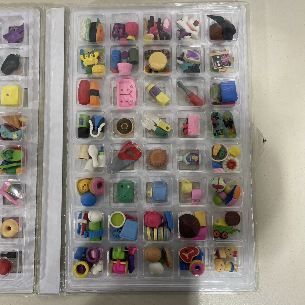 CrazErasers Collectable Puzzle Erasers Set with Case