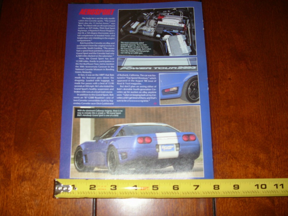 1996 CORVETTE GRAND SPORT ORIGINAL 2003 ARTICLE