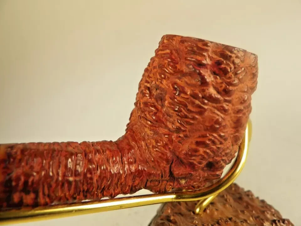 MISTELLA GEM SERIES RUSTIC CARVED VIRGIN FINISH BRIAR LUCITE STEM