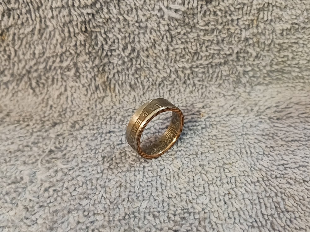 1987 Washington Quarters, Handmade Coin Ring, Size 7