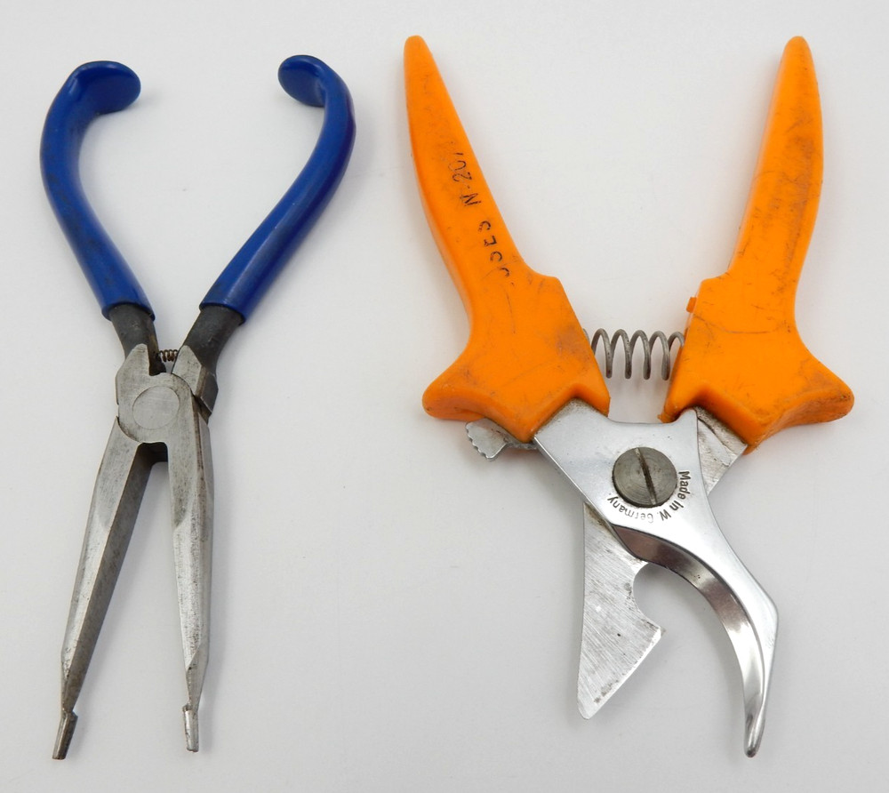SET OF TWO ELECTRICAL COMPONENT TOOLS: N-207 WIRE CUTTER AND INSERTION PLIERS