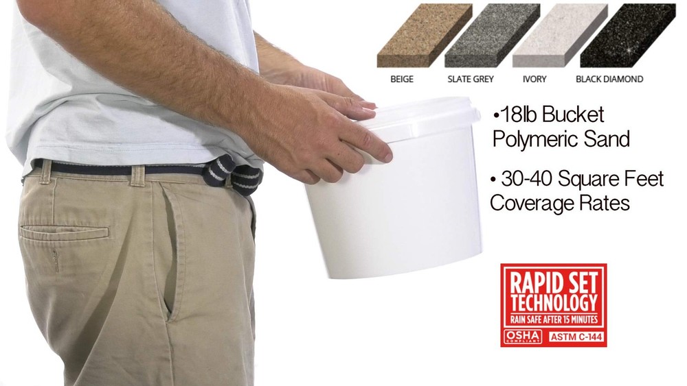 Buddingco Polymeric Sand - Beige 18lbs Joint Stabilizing Sand for Pavers (1)