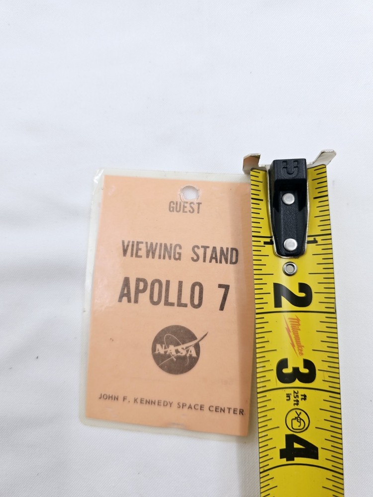 NASA Apollo 7 Guest Pass Badge