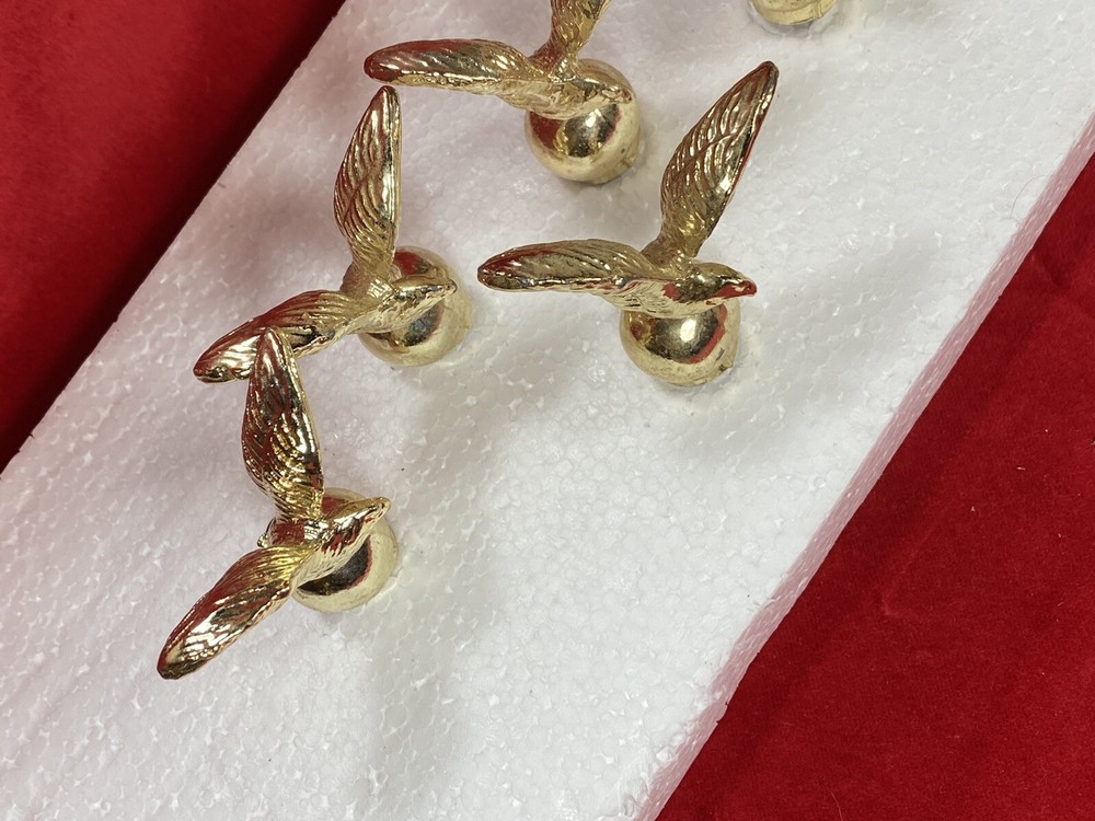 5 Vintage EAGLE FINIALS ~ Trophy, Award, Presentation Accent, Diecast, NOS