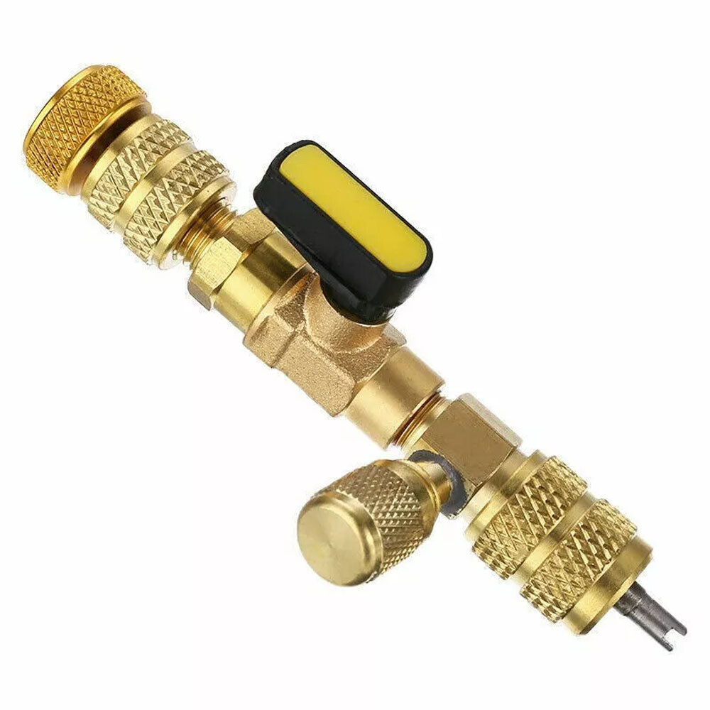 HVAC Tool AC Schrader Valve Core Remover Dual Size 1/4 and 5/16 Port Installer
