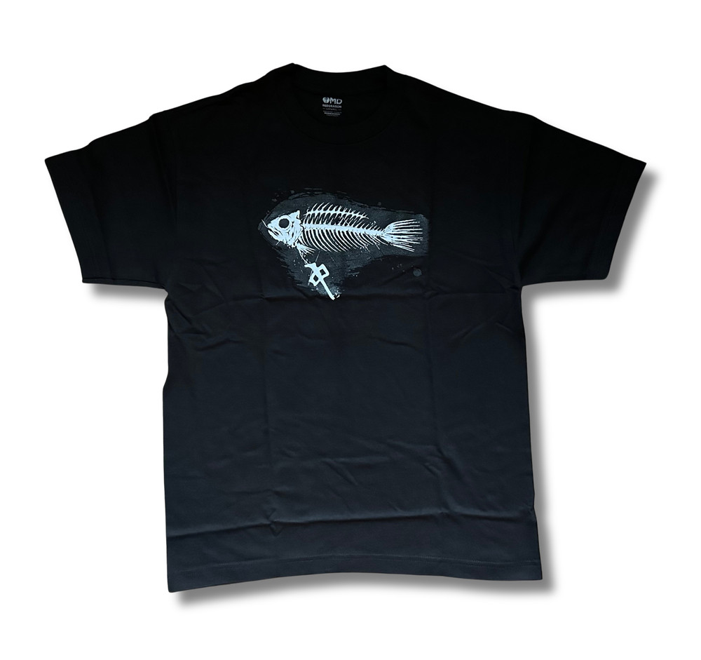 RDS Red Dragon Apparel Fish Bones T-Shirt Black