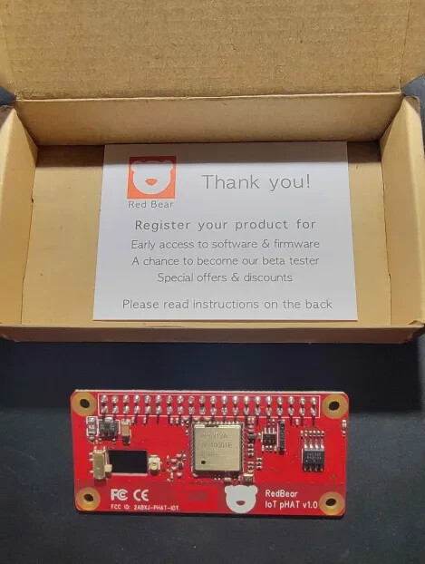 Red Bear IoT pHAT WiFi 802.11n & Bluetooth 4.1 Board for Raspberry Pi - NEW