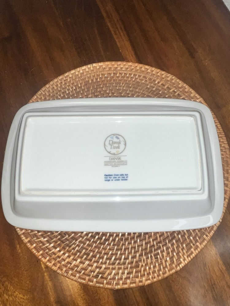 Dansk Tivoli Belles Fleurs Rectangular Serving Dish Japan Floral Ovenware MCM