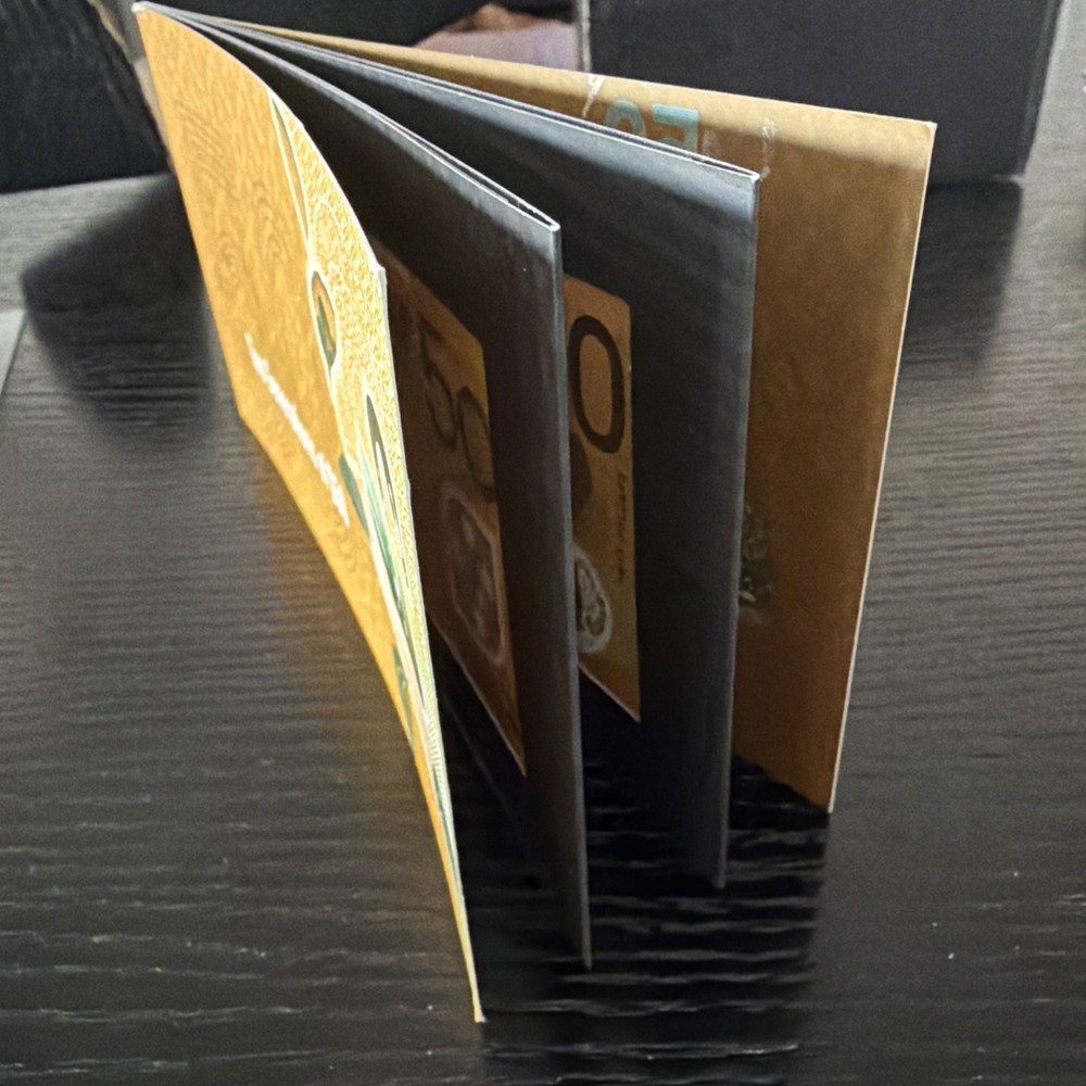 2016 - 2018 $50 Banknotes Folder Last DA16 & First AA18 Prefixes, Perfect Notes