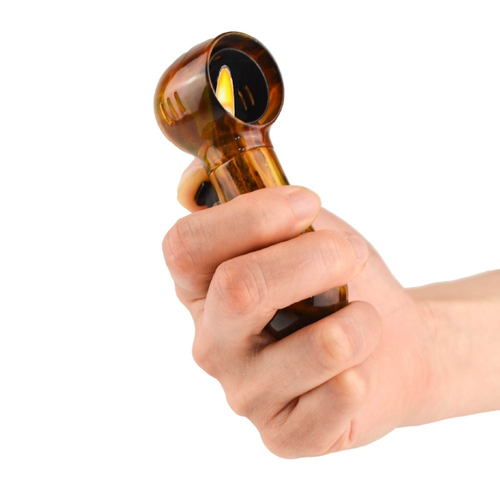 G.E.I. Enclosed Flame Safety Lighter 3pcs, Pipe Cigarette Novel Gift