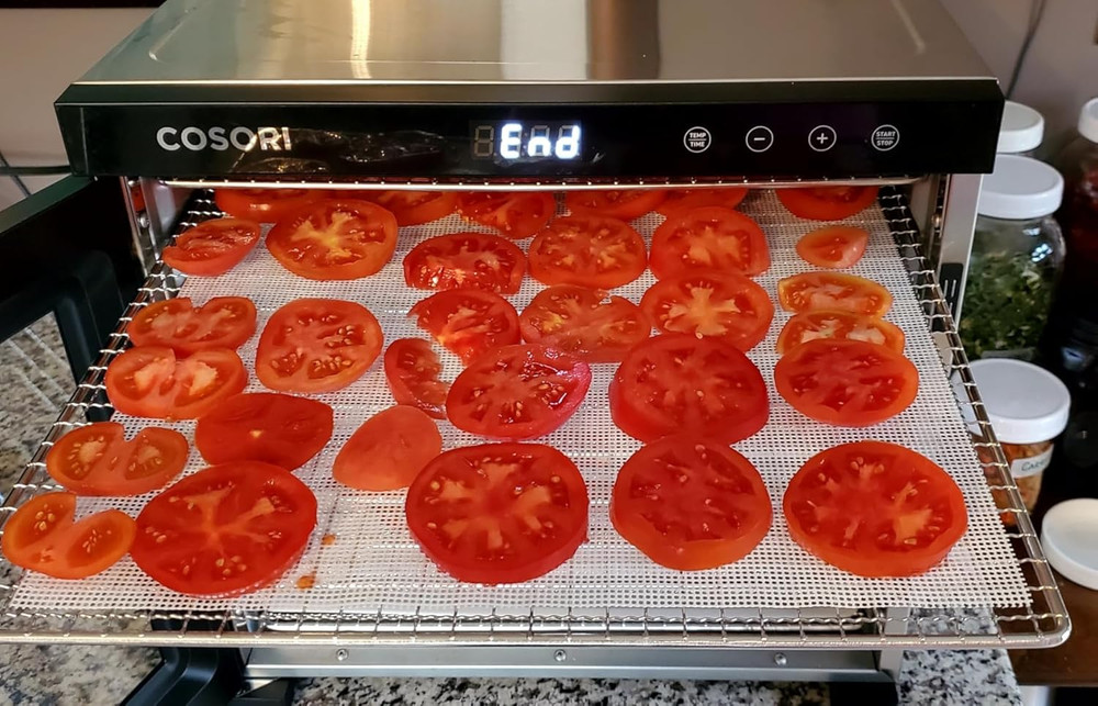 8 Pcs Silicone Dehydrator Sheets, Premium Non Stick Dehydrator Mats, Fruit Dryer