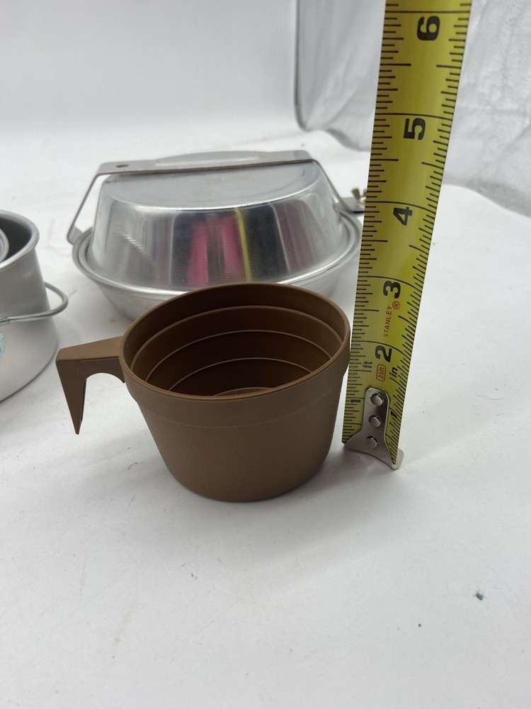 VTG MIRRO Backpacker Aluminum Mess Kit Camping Hiking