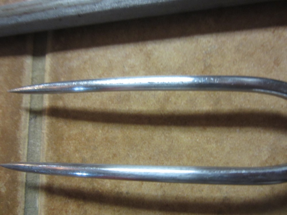 Vintage Gerber Gungnir 17" Honing Sharpening Steel Knife Sharpener and Meat Fork