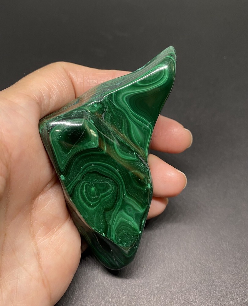 Malachite Polished Stone From Republic Du Congo 158g BEAUTIFUL