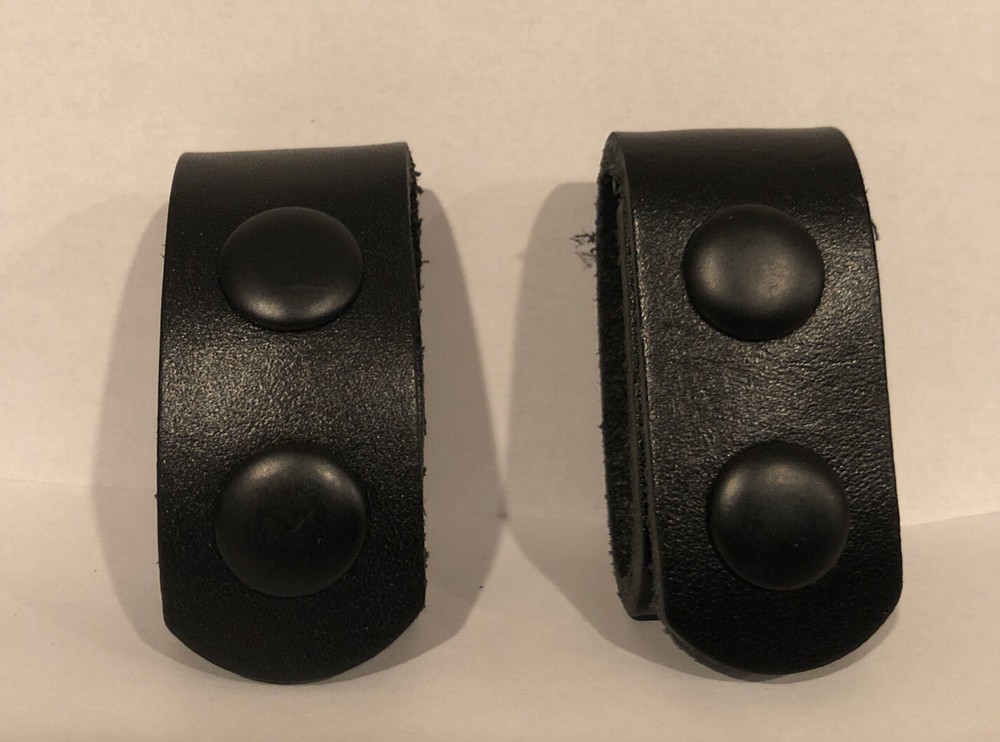 Plain leather Belt Keepers, 2-pack For 1.5” Duty Belt