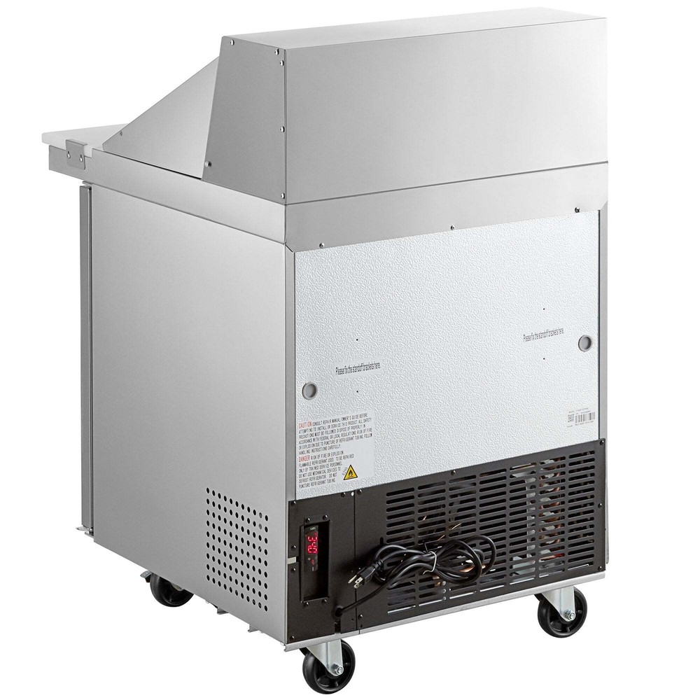 27" 1 Door Mega Top Refrigerated Sandwich Prep Table