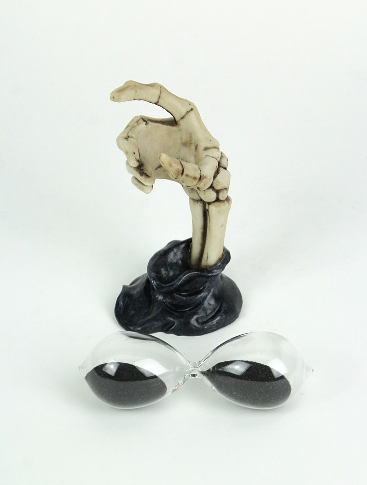 Creepy Skeleton Hand Bone Finish Hourglass Sand Timer
