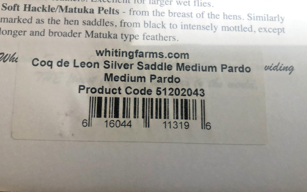 COQ DE LEON SADDLE FEATHERS - Medium Pardo - 12 Per Pack -- NEW!